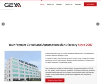 Geya.net(Your Best Manufacturer for Timer Relays Miniture Circuit Breaker) Screenshot