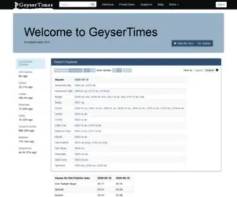 Geysertimes.org(Geysertimes) Screenshot