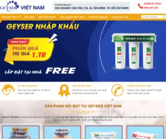 Geyservietnam.com.vn(Geyser Việt Nam trực thuộc Bếp XANH) Screenshot