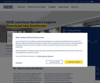 Geze.ae(Innovative systems for door) Screenshot