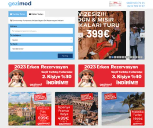 Gezimod.com(Yurtdışı ve Yurtiçi Turları) Screenshot