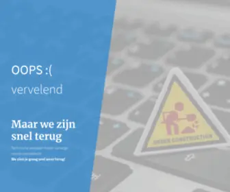 Gezond-Vitaal.nl(We zijn snel terug) Screenshot