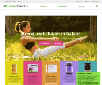 Gezonddirect.nl(Kwaliteitssupplementen direct thuisbezorgd) Screenshot