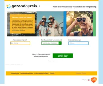 Gezondopreis.nl(Goed voorbereid op vakantie) Screenshot