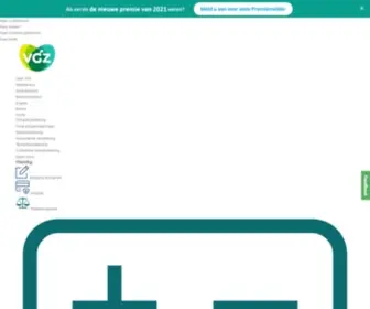 Gezondvgz.nl(Zorgverzekeraar VGZ) Screenshot