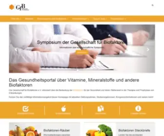 GF-Biofaktoren.de(GF Biofaktoren) Screenshot