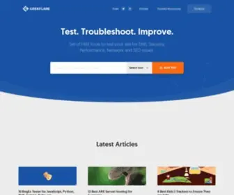 GF.dev(Geekflare Tools for Webmaster) Screenshot