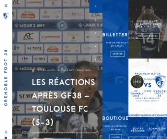 GF38.fr(Grenoble Foot 38GF38) Screenshot