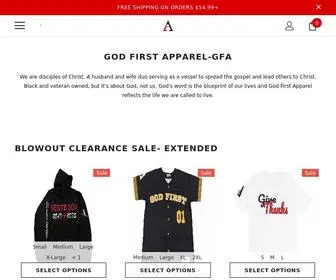 Gfafashion.com(God First Apparel (GFA)) Screenshot