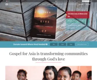 Gfa.org(Gospel for Asia) Screenshot