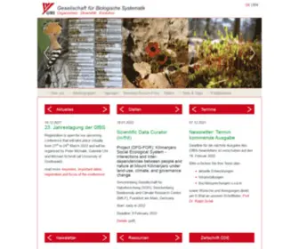 GFBS-Home.de(Gesellschaft für Biologische Systematik (GfBS)) Screenshot