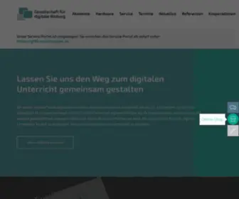 GFDB.de(Wir bringen digitale Bildung und digitalen Unterricht an Schulen) Screenshot