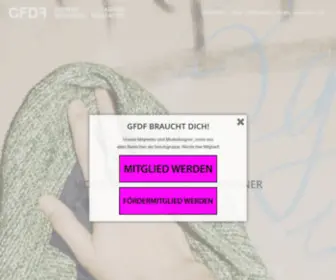 GFDF.de(German Fashion Designers Federation) Screenshot