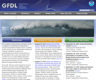 GFDL.gov(Geophysical Fluid Dynamics Laboratory) Screenshot