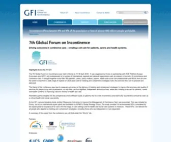 Gfiforum.com(GFI online. Global Forum on Incontinence) Screenshot