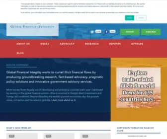 Gfintegrity.org(Global Financial Integrity) Screenshot