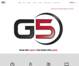 Gfive.net(G5, A Xerox Business Solutions Company) Screenshot