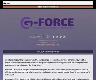 Gforceaccounting.com(Take a look at our Home page. G) Screenshot