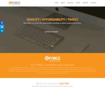 Gforceadvertising.com(GForce Advertising & Print Production) Screenshot