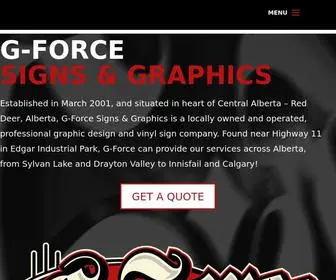Gforcegraphics.ca(Signs & Graphics) Screenshot