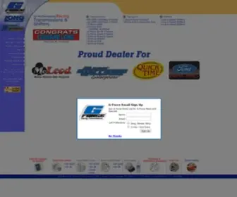 Gforcetransmissions.com(G-Force Transmissions and Long Shifters) Screenshot