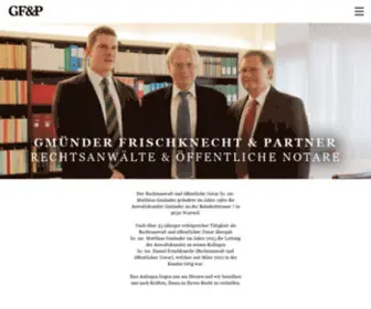 GFP-Recht.ch(Gmünder Frischknecht & Partner) Screenshot