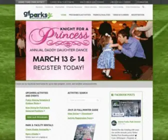 Gfparks.org(Grand Forks Park District) Screenshot