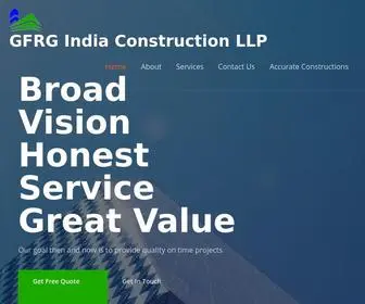 GFrgindia.com(GFRG India Construction LLP) Screenshot