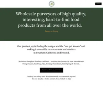 GFS-LA.com(Gourmet Food Solutions) Screenshot