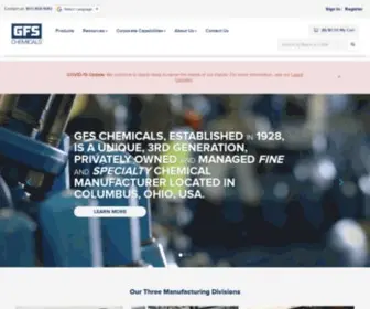 GFSchemicals.com(Fine Chemicals Manufacturer) Screenshot