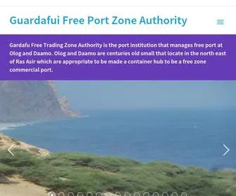 GFtza.com(Guardafui Free Port Zone Authority) Screenshot