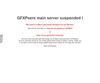 GFxpeers.net(Site Maintenance) Screenshot