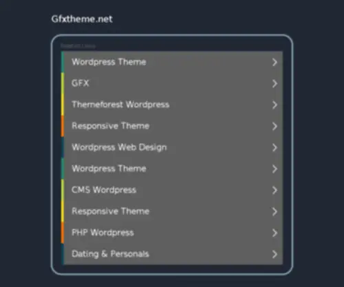 GFXtheme.net(Collection of the best cms themes and templates) Screenshot