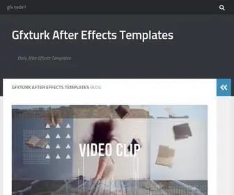 GFxturk.com(Daily After Effects Templates) Screenshot