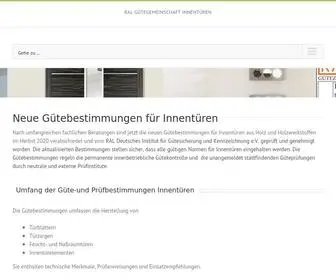 GG-Innentueren.de(RAL-Gütegemeinschaft Innentüren geprüfte Qualität) Screenshot