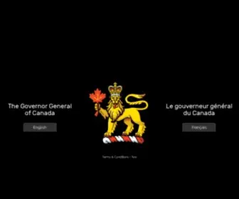 GG.ca(Governor General of Canada) Screenshot