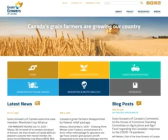 GGC-PGC.ca(The Grain Growers of Canada) Screenshot