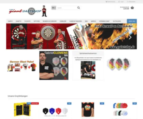 GGdartshop.de(German Giant Dartshop ) Screenshot