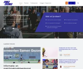 GGDghorkennisnet.nl(GGD GHOR Kennisnet 2.0) Screenshot