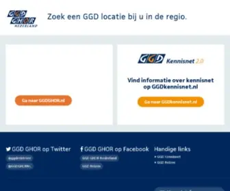 GGD.nl(Op kunt u de dichtstbijzijnde GGD) Screenshot
