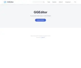 GGeditor.com(A visual graph editor based on G6 and React) Screenshot