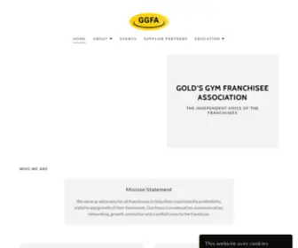 GGfa.info(Gold's Gym Franchisee Association) Screenshot