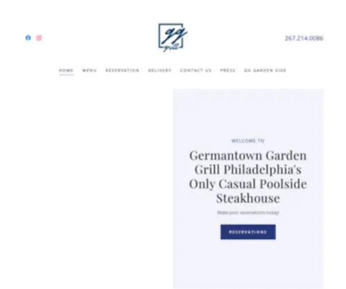 GGGrill.com(Germantown Garden Grill) Screenshot