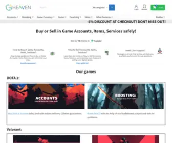 GGheaven.com(Buy account) Screenshot