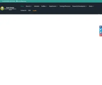 GGits.org(Gyan Ganga Institute of Technology and Sciences) Screenshot