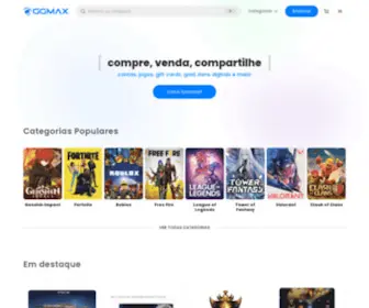 GGmax.com.br(Tenha segurança ao comprar e vender contas de jogos) Screenshot