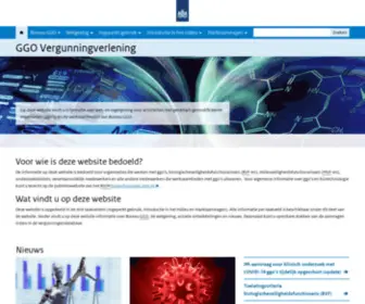 GGO-VergunningVerlening.nl(GGO Vergunningverlening) Screenshot