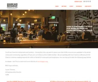 GGra.org(Golden Gate Restaurant Association) Screenshot