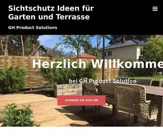 GH-Productsolutions.de(Sichtschutz Ideen) Screenshot