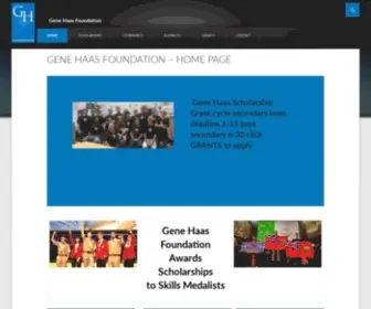 Ghaasfoundation.org(The Gene Haas Foundation) Screenshot